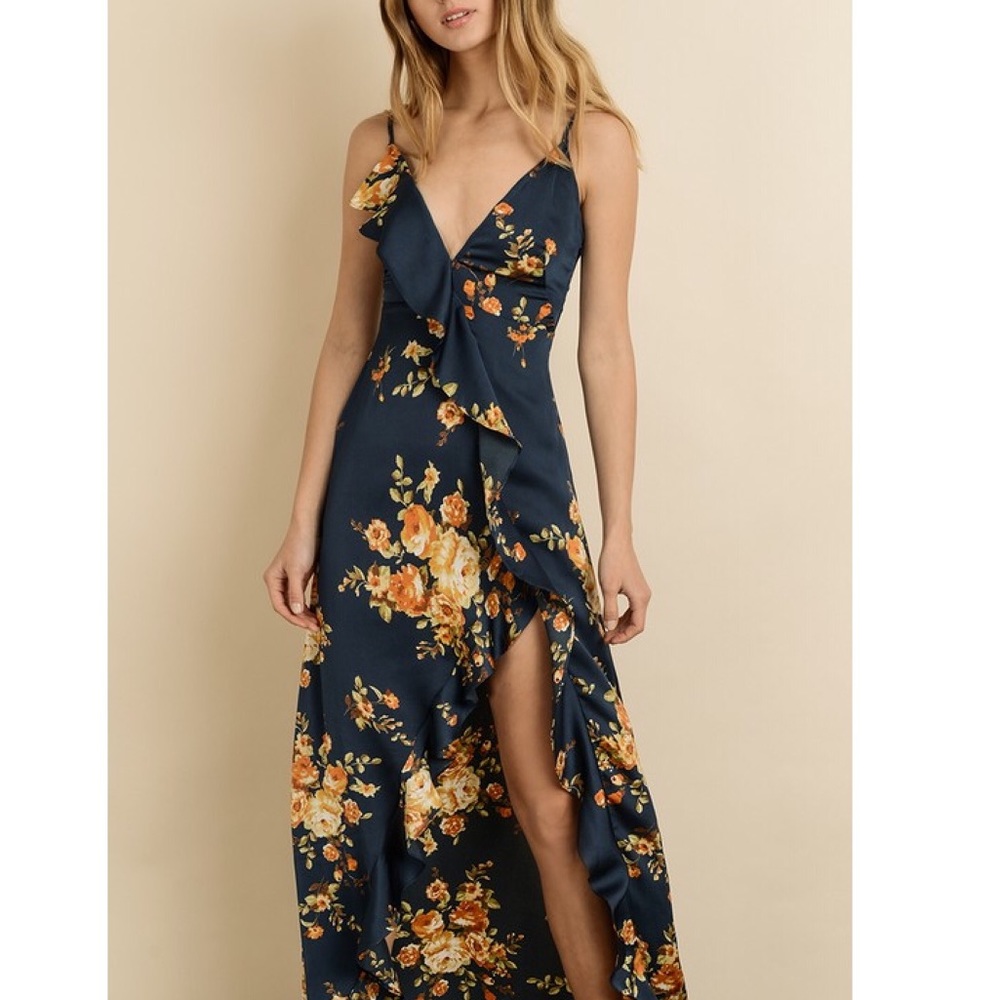 Floral Print Maxi Dress - Picture 2 of 7
